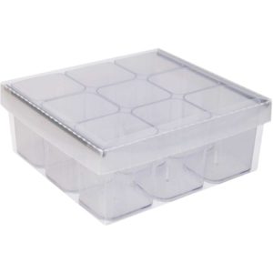 ACESSÓRIO PARA CASA CAIXA ORGANIZ.CRISTAL COM09 DIVISOR (66981)