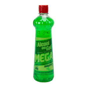 ALCOOL GEL 70% 500ML EUCALIPTO MEGA