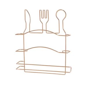 ARTHI - SUPORTE PARA03 ROLOS TOALHA QUERIDA ROSE GOLD em Bom Jesus dos Perdões SP