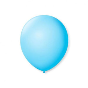 BALÃO 7 LISO AZUL BABY (PC COM50)