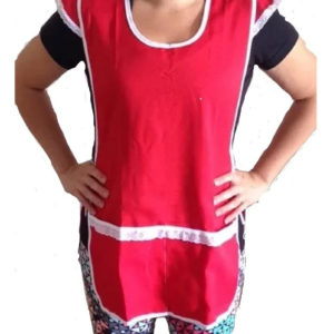 BATA TECIDO VERMELHA (TAM. UNICO)