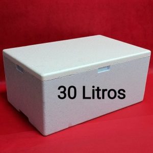 CAIXA DE ISOPOR 30 LTS 569X369X258 COMpaRALARG/ALT