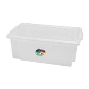 CAIXA PLAST EMPILHÁVEL COM TAMPA 25L 52X32X18CM (0530) em Bom Jesus dos Perdões SP