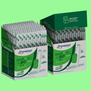 CANUDO STRAWPLAST BIODEGRADÁVEL SACHÊ TRASPARENTE GARRAFA 240X05MM (CX COM 500) 817