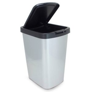 CESTO PARA LIXO LABEL  PLAST/INOX COM TAMPA 9LTS em Bom Jesus dos Perdões SP