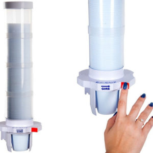 DISPENSER PARA COPO COM BOTÃO BRANCO 200ML ÁGUA