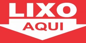 ENCARTALE - 13X30CM LIXO AQUI. PS152