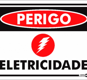 ENCARTALE - 15X20CM PERIGO ELETRIC. PS127