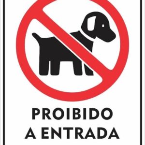 ENCARTALE - 20X30CM PROIB ANIMAIS. PS298