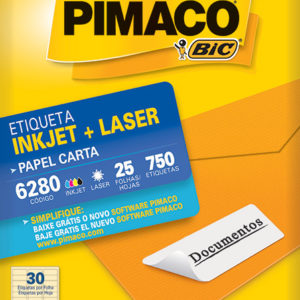 ETIQUETA PIMACO CR-6280 254X667 25 FOLHAS