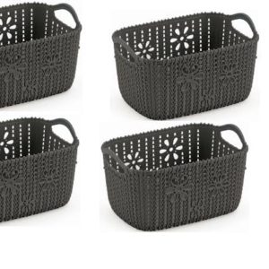 MONTE LIBANO - CESTA FLORAL CINZA 14L em Bom Jesus dos Perdões SP