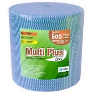 PANO PARA LIMPEZA MULTIUSO ROLO COM300M AZUL     (600 PANOS) em Bom Jesus dos Perdões SP