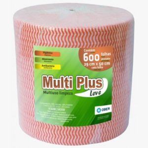 PANO PARA LIMPEZA MULTIUSO ROLO COM300M LARANJA  (600 PANOS) em Bom Jesus dos Perdões SP