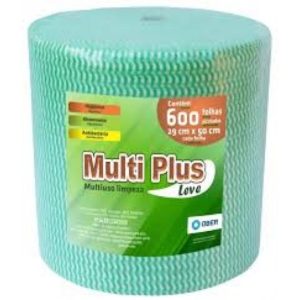 PANO PARA LIMPEZA MULTIUSO ROLO COM300M VERDE    (600 PANOS) em Bom Jesus dos Perdões SP