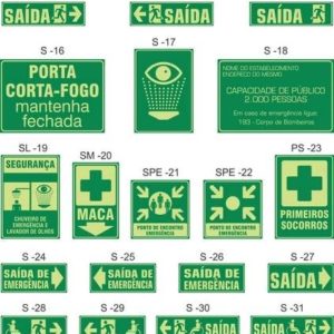 PLACA DE SINALIZAÇÃO *INOX FOTOLUMIN. 150X150MM em Bom Jesus dos Perdões SP