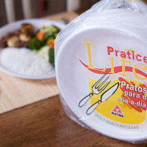 PRATO DE ISOPOR MEIWA M26 26CM COM25 PARACHURRASCO (CX COM24 PCT)