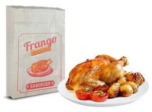 SACO PAPEL CRISTAL PARA FRANGO 35GR 35X26 (PCT COM100)
