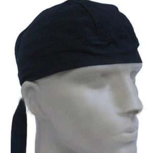 TOUCA TECIDO BANDANA PRETA