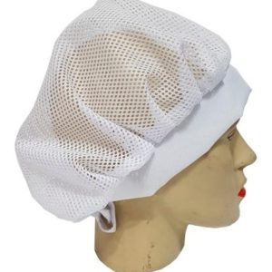 TOUCA TECIDO RENDA BRANCA