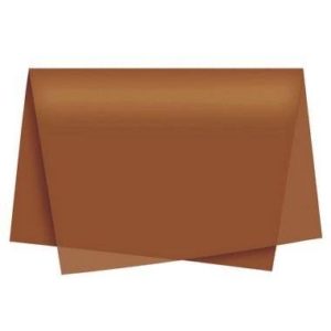PAPEL DE SEDA MARROM 48X60CM 20G